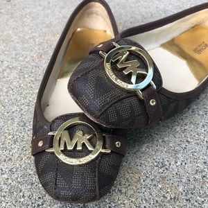 Michael Kors Fulton Flats - Brown - Size 7